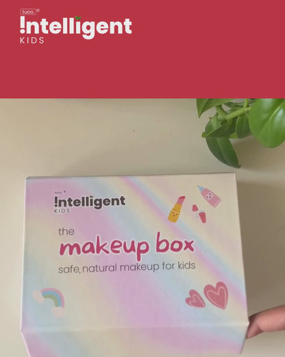 Worried about letting your child use makeup with harmful chemicals? Meet the Tuco Kids Glam Makeup Box, crafted for kids aged 3+. Includes Beetroot & Cocoa Triple Tint for lips, cheeks, and eyes, Kiddy Kohl for non-toxic eye care, and Peel-Off Nail Paint for chemical-free fun. Free from toxins, parabens, and harsh chemicals, it’s safe, gentle, and perfect for dress-up time!