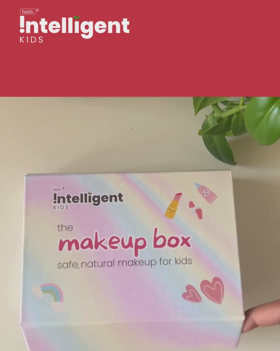 Worried about letting your child use makeup with harmful chemicals? Meet the Tuco Kids Glam Makeup Box, crafted for kids aged 3+. Includes Beetroot & Cocoa Triple Tint for lips, cheeks, and eyes, Kiddy Kohl for non-toxic eye care, and Peel-Off Nail Paint for chemical-free fun. Free from toxins, parabens, and harsh chemicals, it’s safe, gentle, and perfect for dress-up time!