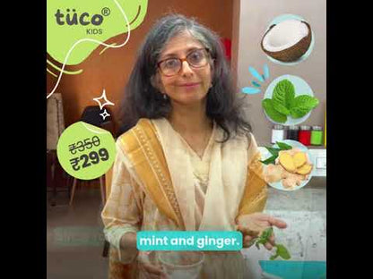 TuCo Intelligent Anti-Dandruff Shampoo is a gentle, effective solution for kids aged 3+. Infused with natural ingredients like Mint to cool and soothe, Ginger for scalp health, Virgin Coconut for hydration, and Activated Charcoal to remove impurities, this shampoo tackles dandruff while keeping hair soft, manageable, and healthy. Perfect for sensitive scalps, it's free from harmful chemicals and eco-friendly.