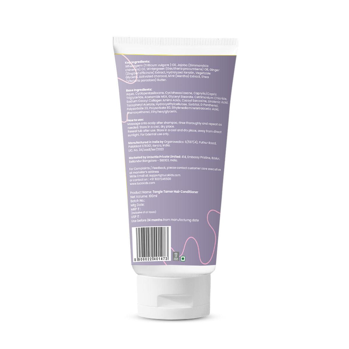Struggling with tangled, unmanageable hair in kids? Tuco Kids Conditioner, enriched with Keratin and Jojoba Oil, detangles and smooths hair for soft, shiny, and manageable locks. Safe for daily use, it’s free from harsh chemicals, making it perfect for children aged 3-15. Keep your child’s hair healthy, vibrant, and tangle-free every day!