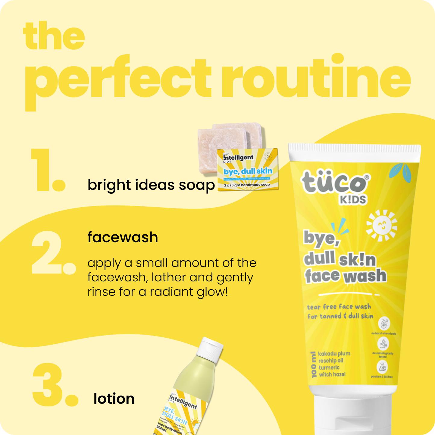 Perfect to use with our dull skin soap and lotion