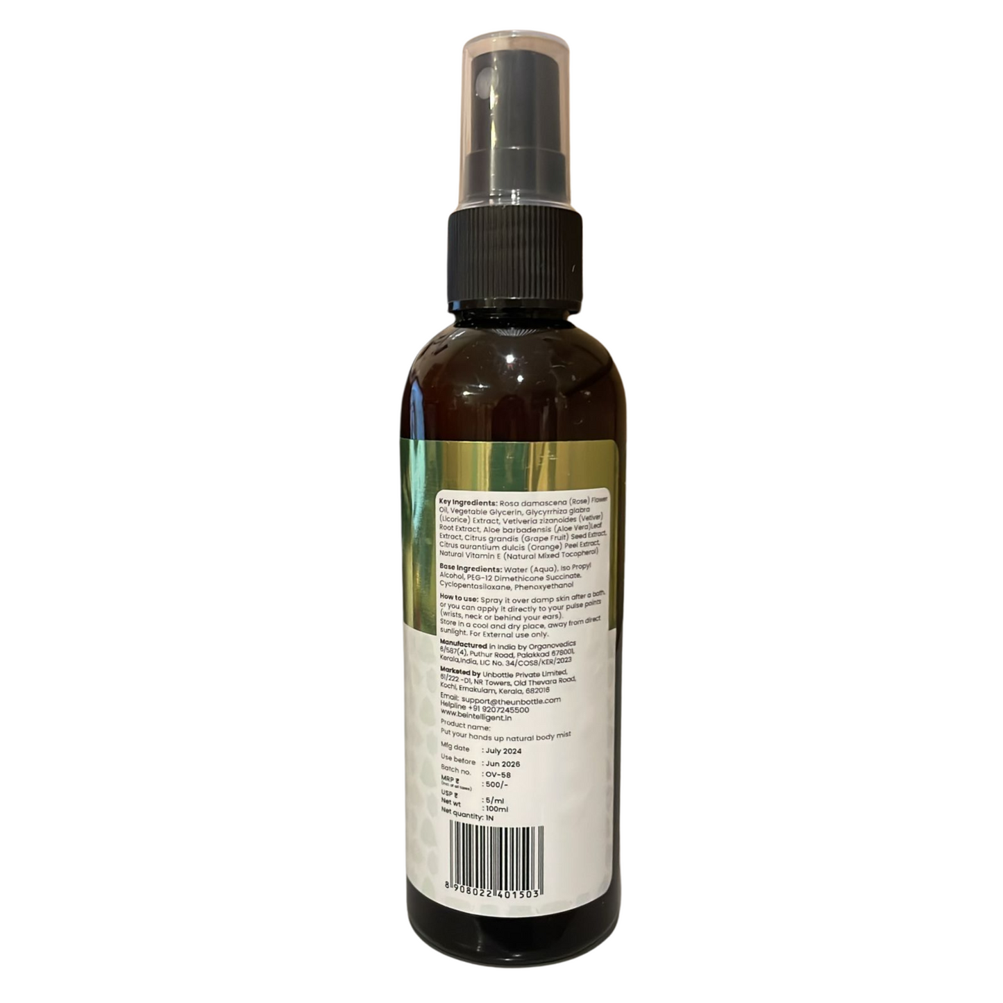 All the ingredients are sourced naturally and are good for kid's skin.