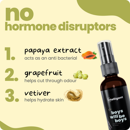 Packed with nature’s best ingredients like Papaya Extract, Grape Extract, Rose Water, and Vetiver, these mists provide a refreshing burst of goodness while effectively cutting odour.