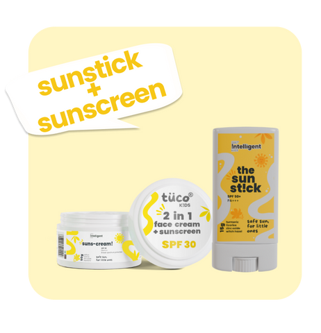 travel essential body sun stick + sunscreen spf30