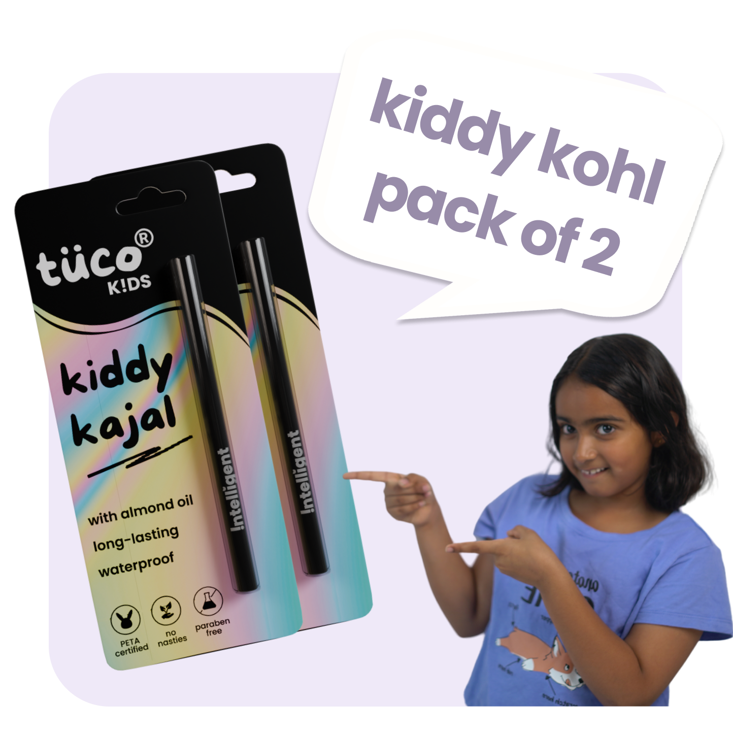 Kiddy Kohl, the ultra-safe, non-toxic kajal that’s perfect for your little one’s delicate eyes.