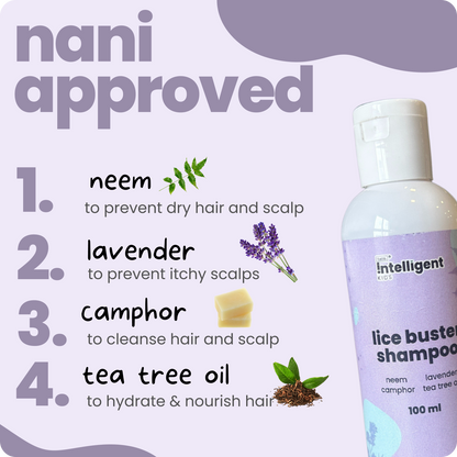 Infused with natural Camphor, Neem, Tea Tree Oil, and Lavender, it fights lice, soothes irritation, and keeps hair soft and manageable.