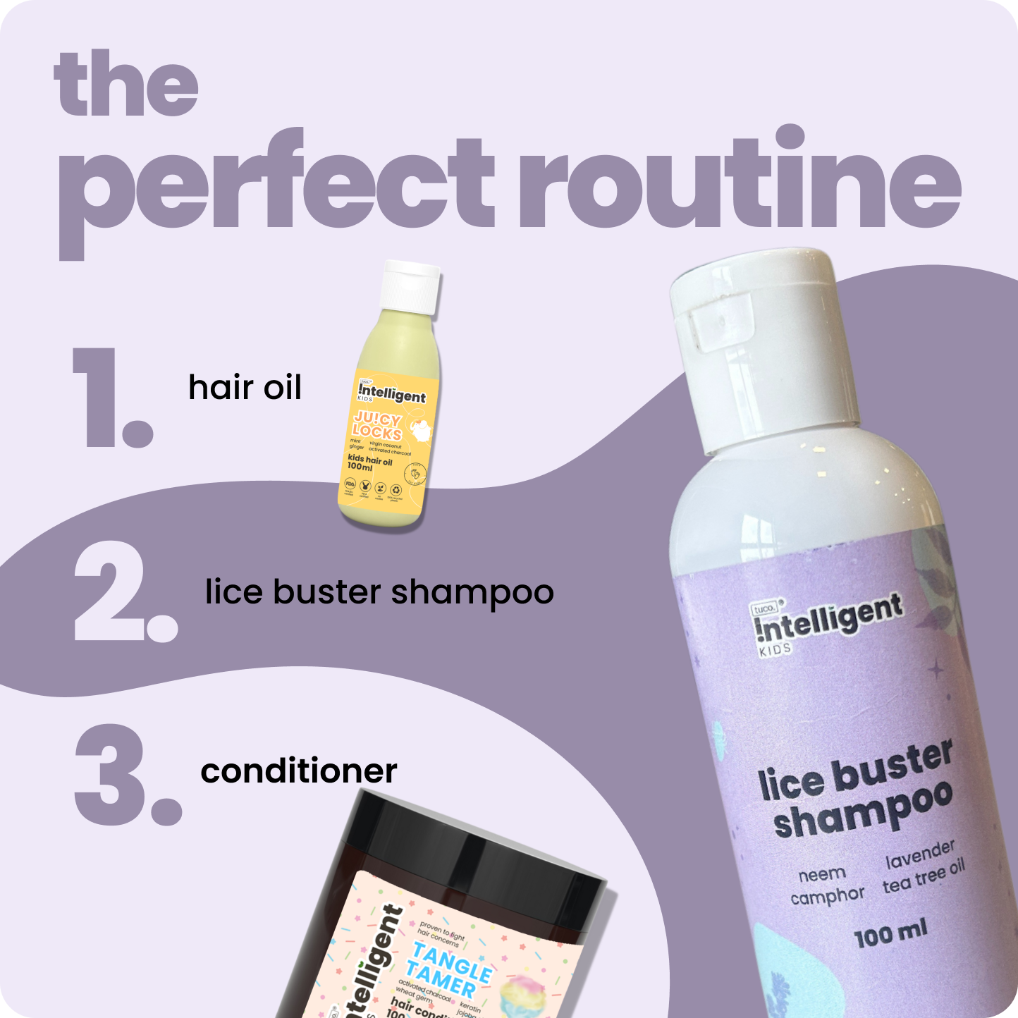 Say goodbye to lice and itchy scalps with Tuco Kids Lice Buster Shampoo, crafted for kids aged 3–15. Infused with natural Camphor, Neem, Tea Tree Oil, and Lavender, it fights lice, soothes irritation, and keeps hair soft and manageable. Free from SLS, Parabens, and Phthalates, and packaged in 100% recycled plastic, it’s eco-friendly, PETA Certified cruelty-free, and perfect for delicate scalps!