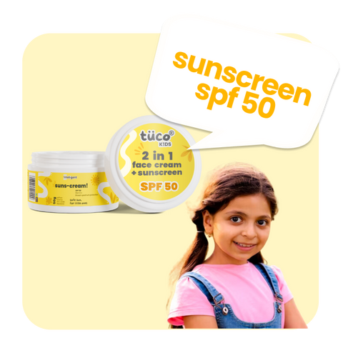 Saffron Sunscreen + Face Cream for Kids SPF 50 - 50g