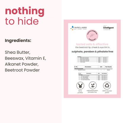 Clinically tested safe & effective for kids care. With list of all ingredients printed on products.