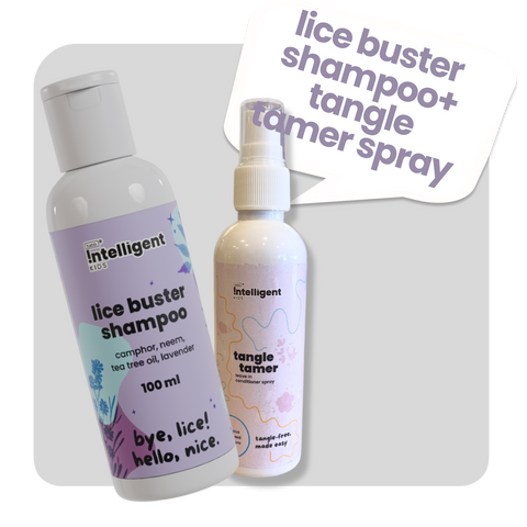 natural lice shampoo + hair detangler for kids