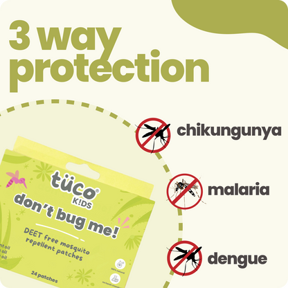 Offers 3-way protection against chikungunya, malaria, and dengue.
