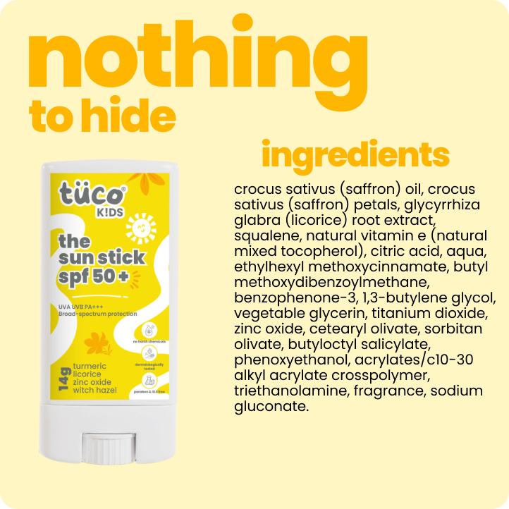 Clinically tested safe & effective for kids care. With list of all ingredients printed on products.