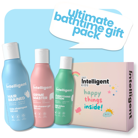 Natural Bath Kit for Kids- Shower Gel + Body Lotion + Shampoo