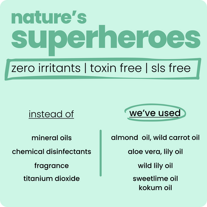 Keep your child’s skin soft and protected with the TuCo Kids Winter Lotion specially crafted for kids aged 3-15. Enriched with Almond Oil and Rosemary Oil it deeply hydrates dry and itchy skin, while Kokum works to detan and reduce inflammation. Plus, it’s eco-friendly, cruelty-free, and free from SLS, Parabens, and Phthalates—safe for kids and the planet!